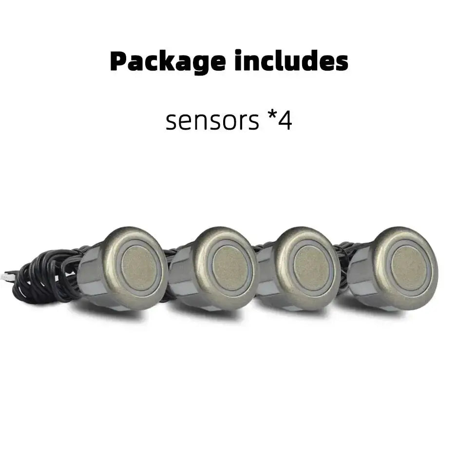 4PCS 22mm Ultrasonic Parking Sensor Set in gray for reverse backup radar system