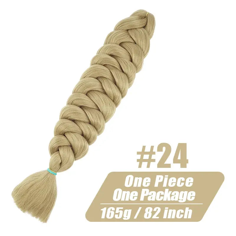 Simples Market Kanekalon jumbo braiding hair, 82 inch, blonde #24, 165g, one piece