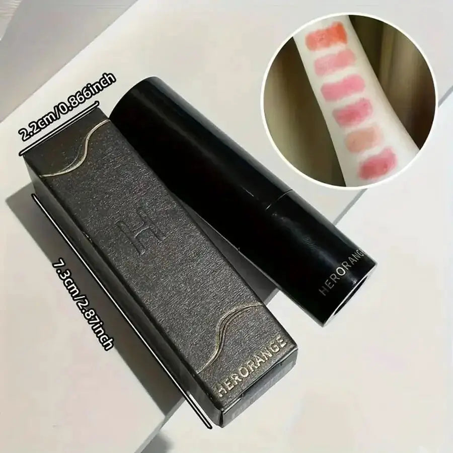 LuxeLips Red Brown Waterproof Lipstick Hydrating Long Lasting Color With Mirror Gloss Finish