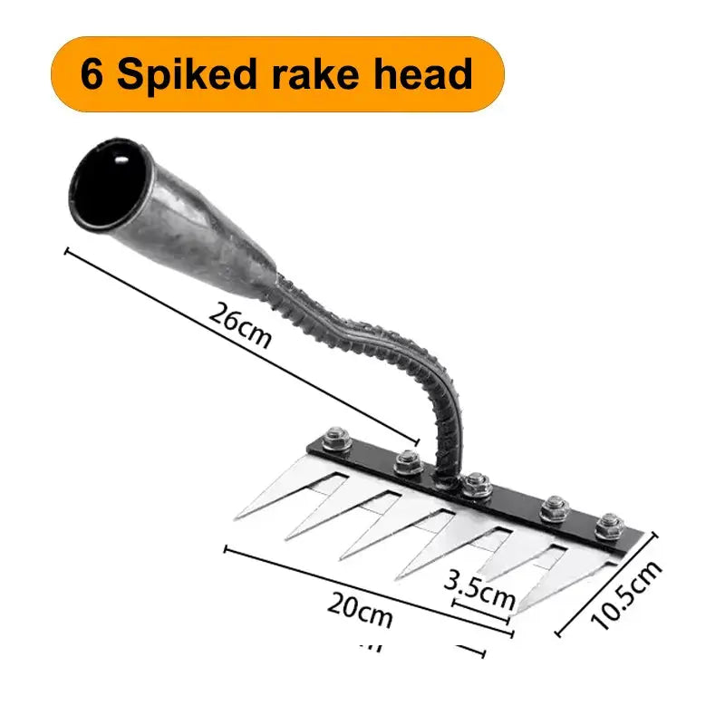 Iron Gardening Hoe And Rake With Five To Eight Teeth For Weeding And Soil Loosening Farm Tool