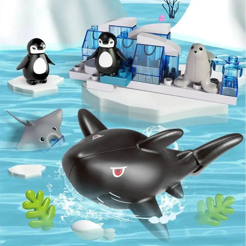 Big Building Blocks Zoo Animals Set Compatible Large Bricks For Kids Fun Assembly Toys Party Gift