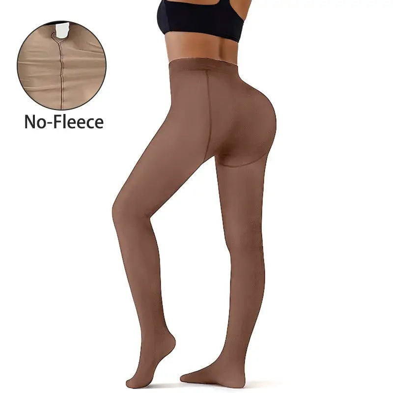CozyFlex Fleece Lined Winter Leggings Warm High Waist Booty Lifting Thermal Tights For Women