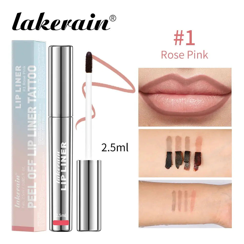 Lipscape Peel Off Lip Liner And Lip Gloss Semi Permanent Waterproof Long Lasting Matte Finish All Day Wear