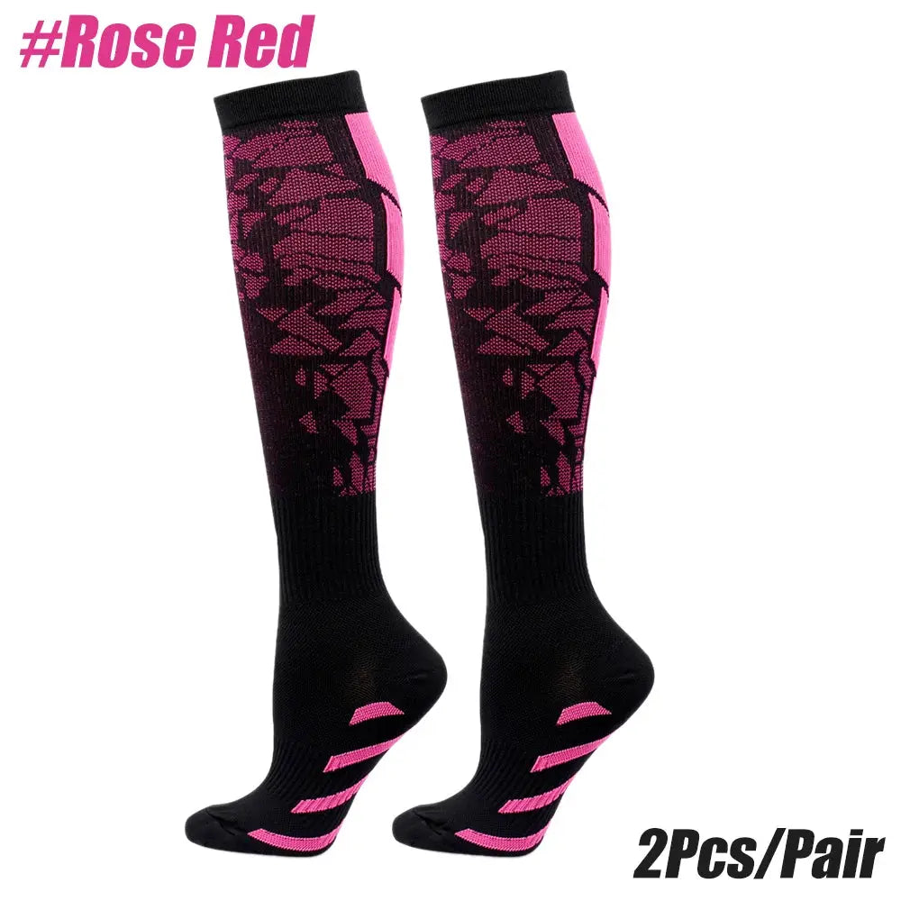 Unisex Compression Socks For Women And Men Calf Support For Running Travel Nursing Pregnancy Circulation Athletic