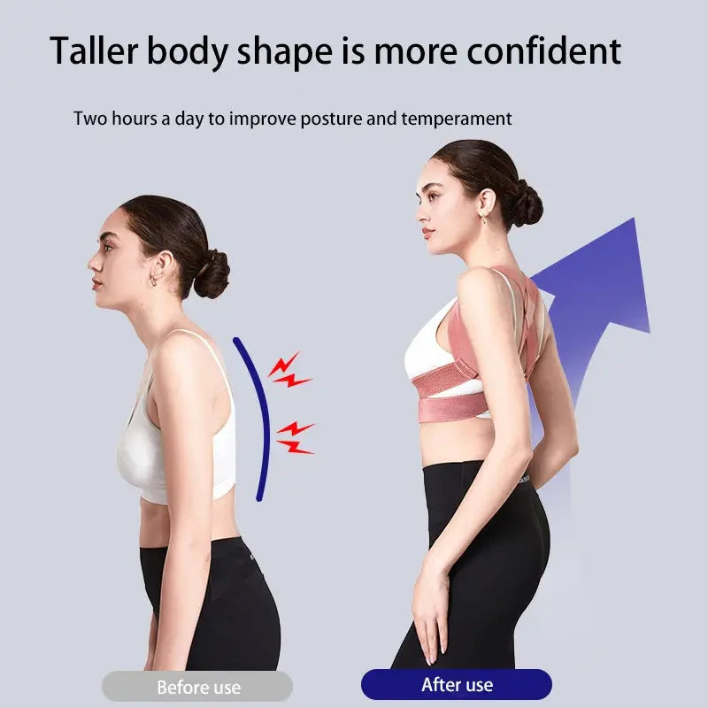 Invisible Posture Corrector For Adults With Straps Back Support Chest And Neck Forward Tilt Correction Tool