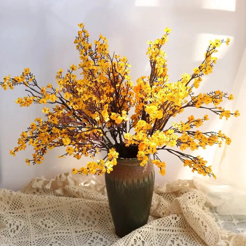 Artificial Cherry Blossom Gypsophila Flowers Quarter Pack for DIY Wedding Bouquet Vases Home Decor Faux Branches - Simples Market