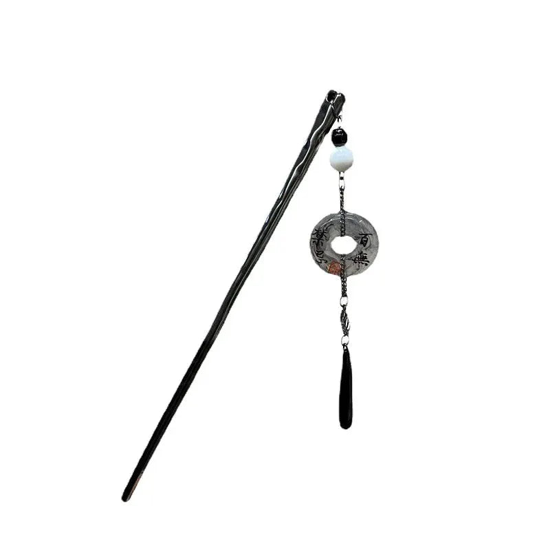 2026 Chinese Style Butterfly Flower Tassel Hair Stick For Women Vintage Metal Hanfu Chopstick Hair Accessories