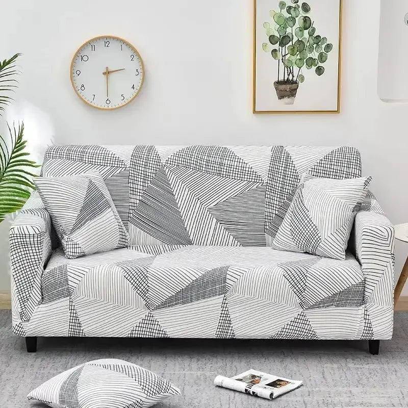 Flower Printed Elastic Sofa Cover Anti Slip Spandex Furniture Protector For Bedroom Living Room Office Decor