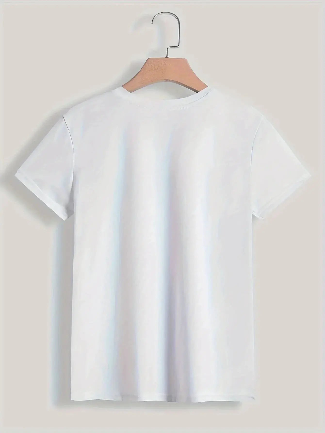 90s Paris Print T Shirt For Women Short Sleeve Crew Neck Casual Top Spring Summer Vintage Tee