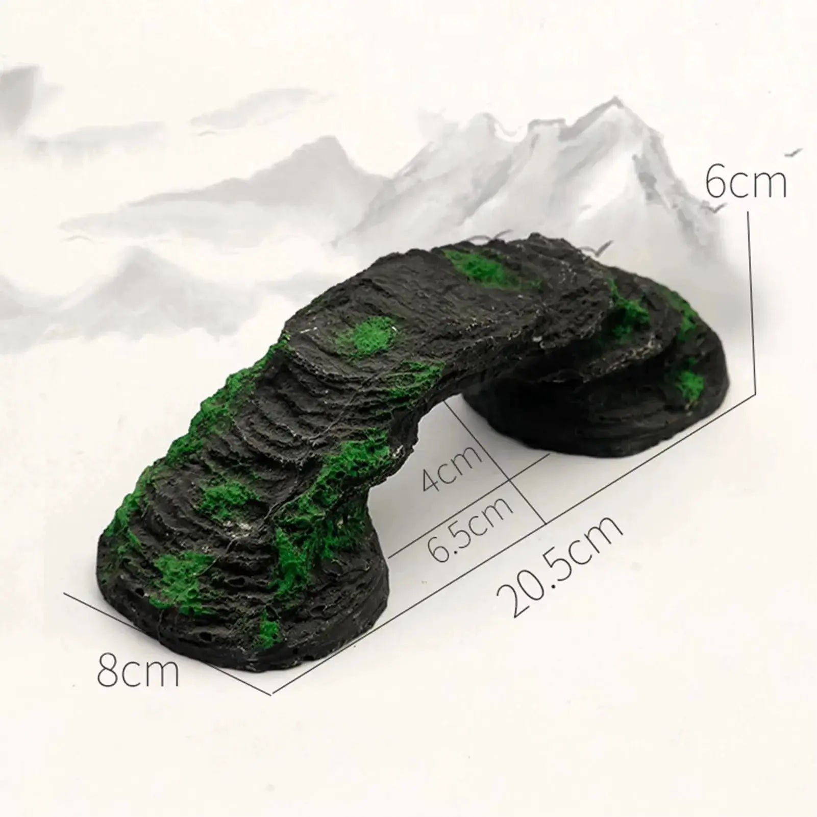 Artificial Bridge Resin Landscape Decoration for Fish Tank Aquarium Ornament and Cave Habitat