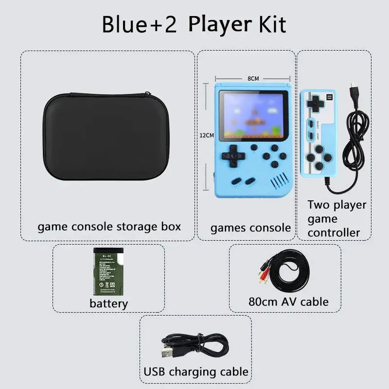 Handheld Game Console With 500 Plus Classic Games, Game Boy Emulator, TV Output, Rechargeable Battery For Kids