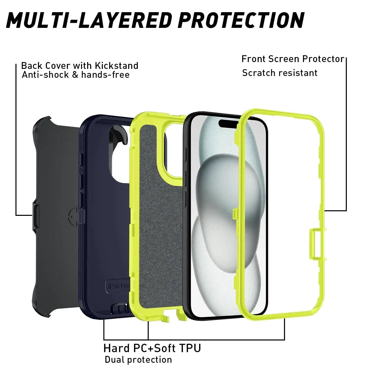 Otter Armor Box Shockproof Defender Phone Case For iPhone 7 Through 17 Pro Max XS Max 16E Clip Included