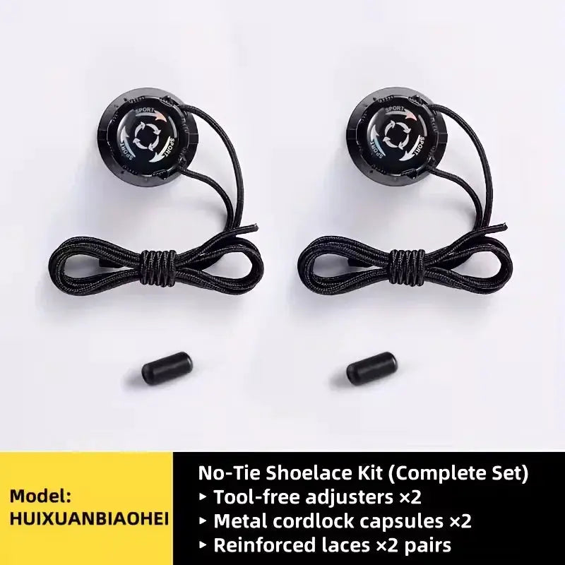 No Tie Shoe Locks With Rotating Buckles For Sports And Outdoor Shoes Unisex Quick Adjust Design Pre Installed