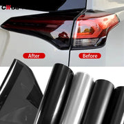 30x200 Cm Car Headlight Tint And Taillight Waterproof Sticker Self Adhesive Vinyl Film Fog Lights Smoke Black