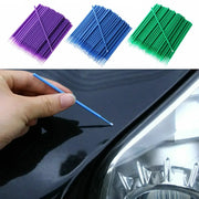 AutoPro Car Touch Up Paint Brush Set 100 Pcs With Flexible Fine Tips For Precise Non Drip Application