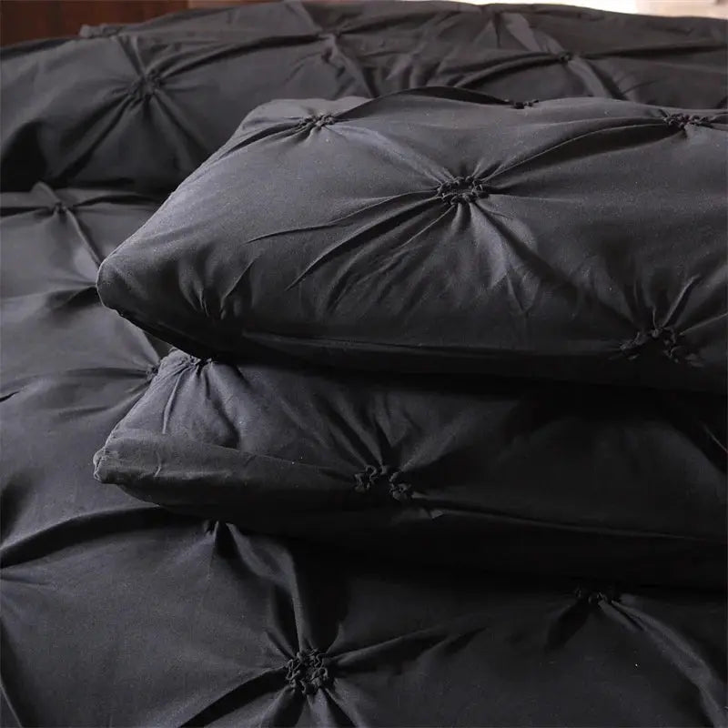 Simples Market queen 3-piece gray duvet cover set with pillowcases