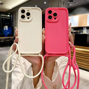 SureGuard Crossbody Phone Case for iPhone 14 Through 17 Series With Adjustable Lanyard Hands Free Carry