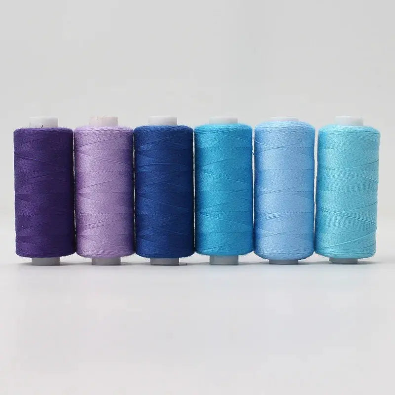 24 Color 100 Percent Polyester Sewing Thread Set For Machine And Hand Embroidery About 40 Meters Per Roll