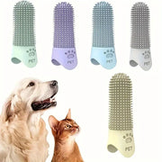 Soft Silicone Finger Dog Toothbrush 360 Degree Design for Dogs and Cats Durable Pet Finger Brush All Breeds