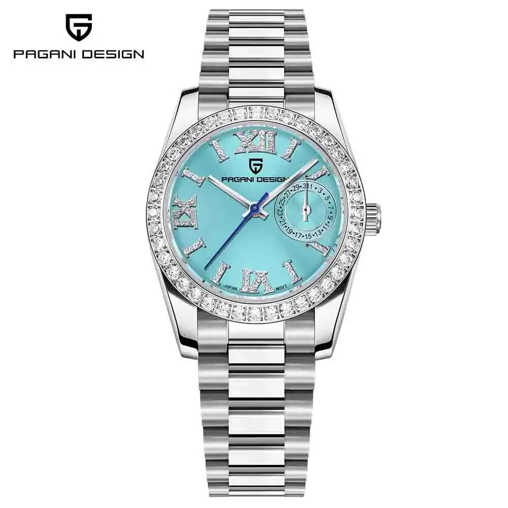 Pagani Design 32mm Womens Wristwatch Elegant Luxury Quartz Timepiece Fashion Waterproof Sapphire Crystal