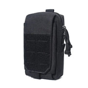 MOLLE pouch waist bag, black, compact tactical EDC organizer