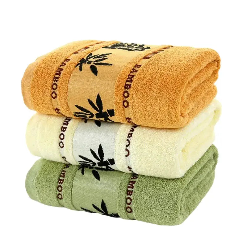 Bamboo Fiber Towels Set 1 4 6 Pieces Thick Absorbent Luxury Bath Towels For Home Adults And Face Towels
