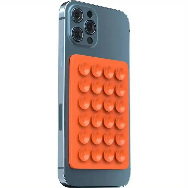 GripMate Silicone Suction Phone Holder Mat Wall Stand With Anti Slip Square Design For Apple Phones