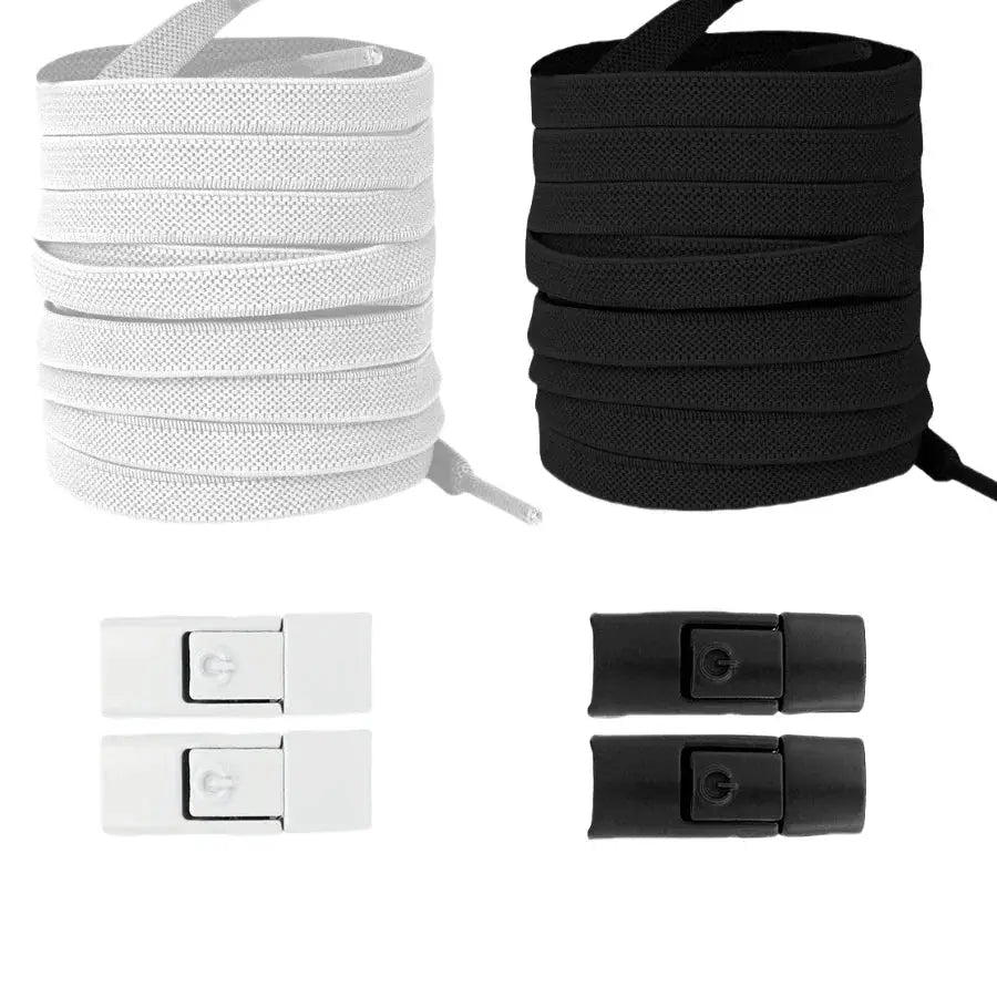 Elastic No Tie Shoelaces Press Lock For Sneakers 8mm Widened Flat Laces For Kids And Adults