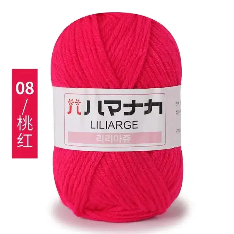 Milk Sweet Soft Cotton Baby Yarn Bamboo Blend Velvet Thick Wool For Hand Knitting And Crochet DIY Sweaters