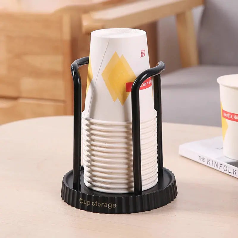Disposable Paper Cup Holder Desktop Storage Rack For Living Room Dining Room Kitchen Cup Organizer Beverage Station