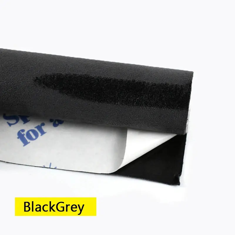 Self-adhesive faux suede fabric roll in BlackGrey for car interiors and DIY trims