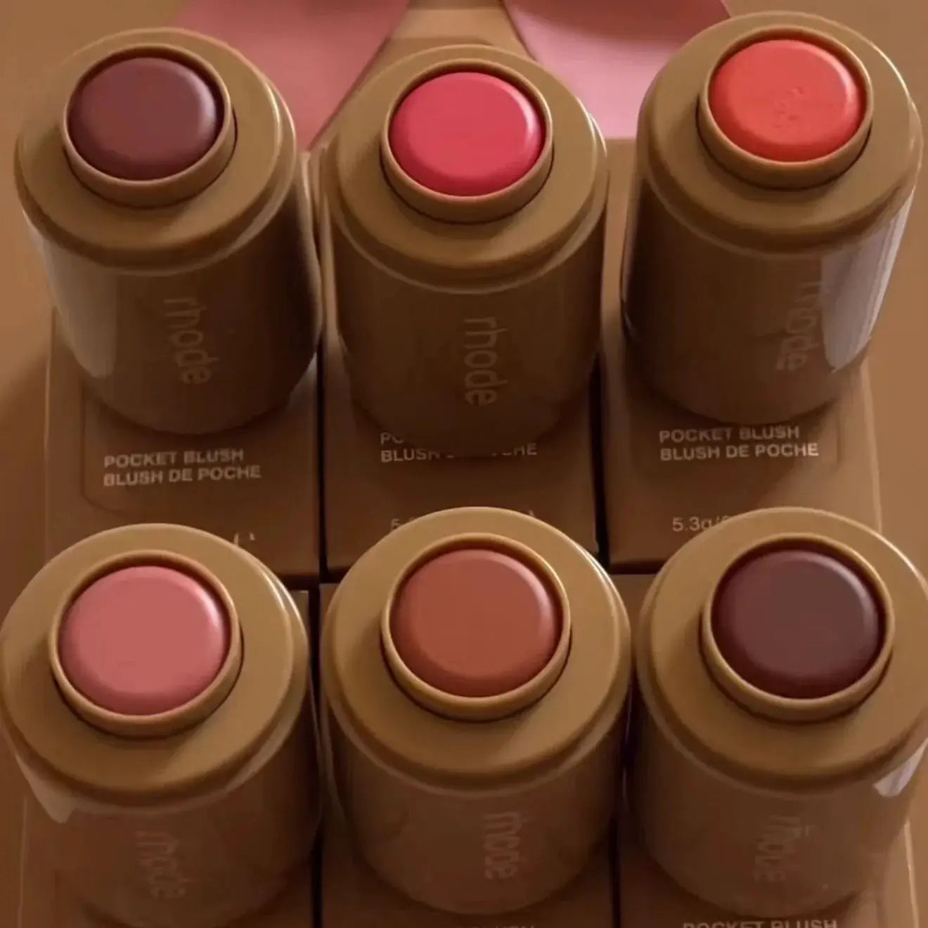 Rhod Pocket Blush Lip and Cheek Hydrating Stick Dual Purpose Lip and Cheek Color with Long Lasting Moisture