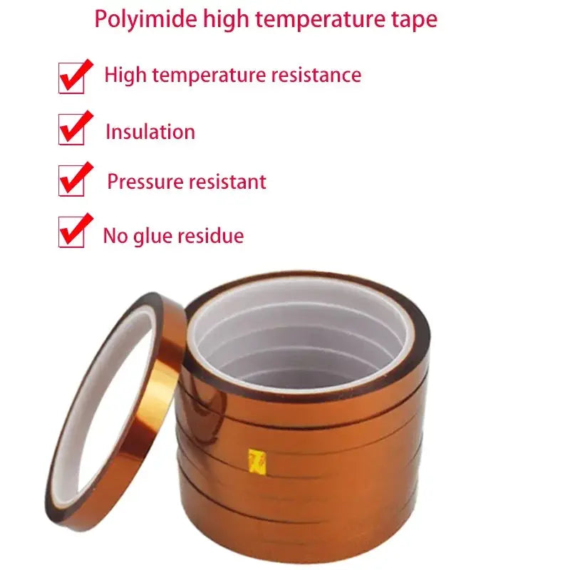 High Temperature Polyimide BGA Tape Thermal Insulation Adhesive Tape For 3D Printing Board Protection