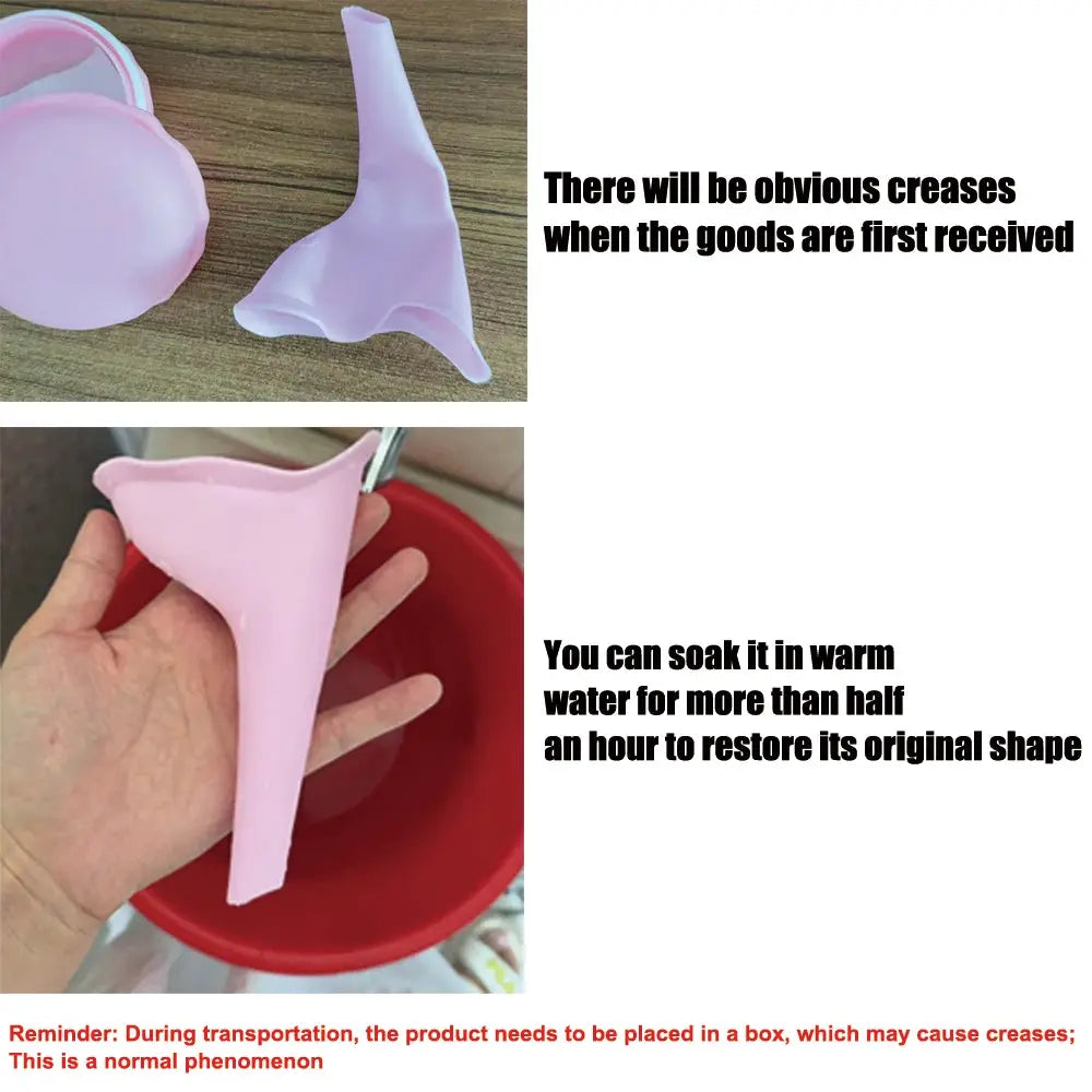 Portable Female Urinal For Women Outdoor Travel Camping Urination Device With Box And Stand Up Funnel