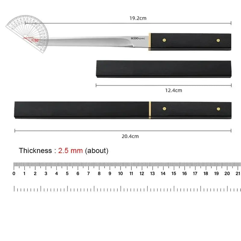GrillMaster Barbecue Utility Knife Stainless Steel Blade Plastic Handle For Slicing Fish Meat