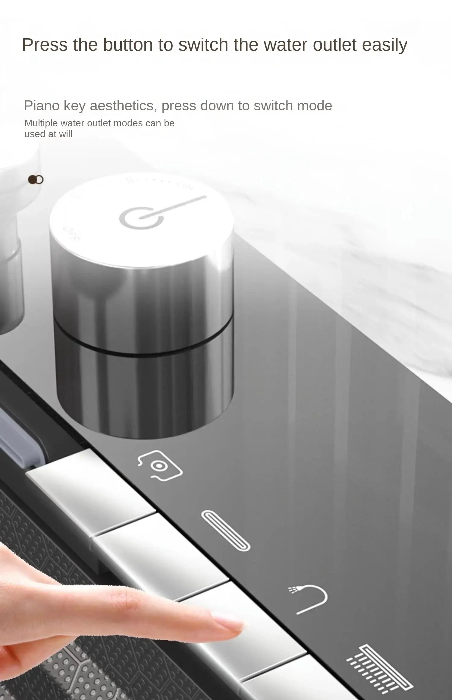 Simples Market integrated waterfall kitchen sink with honeycomb tech, stainless steel, soap dispenser, digital display