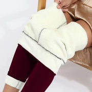 Velvet Bloom Winter Velvet Leggings High Waist Thermal Leggings For Outdoor Warmth And Comfort