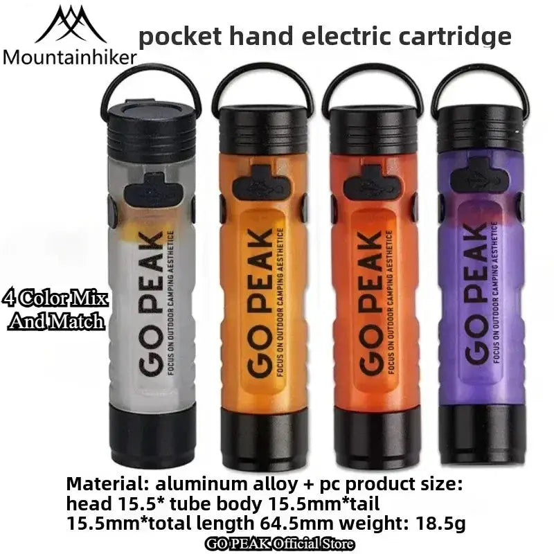 Mountainhiker LED Pocket Hat Clip Flashlight Rechargeable Portable Clip On Light For Outdoor Camping Ambient Lighting