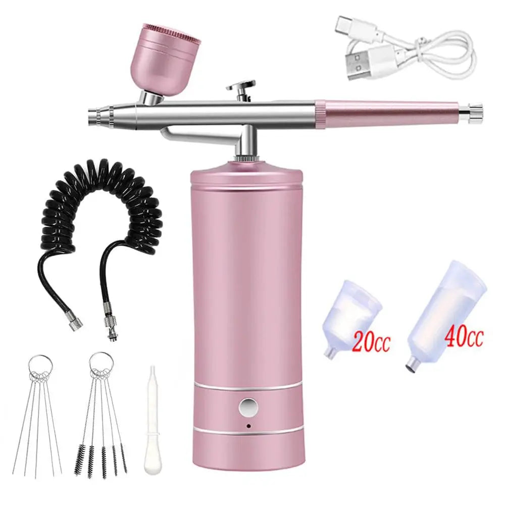 Portable Airbrush Kit With High Performance Compressor For Nail Art Cake Decorating Craft