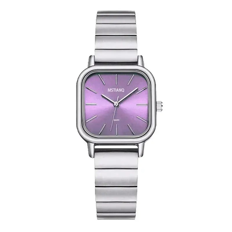Top Brand Women Quartz Wristwatch With Steel Alloy Band Square Case An Elegant Gift For Any Occasion