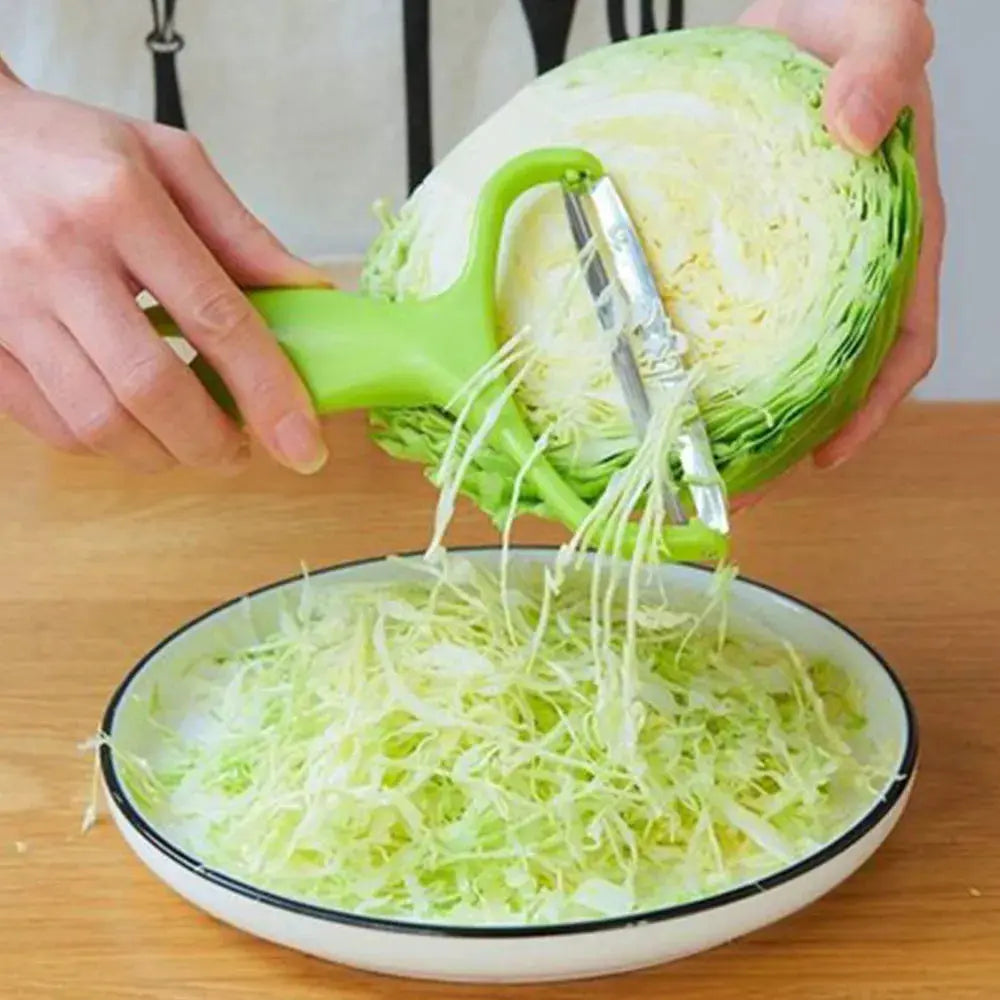 ChefPro Cabbage Slicer And Grater Multiuse Kitchen Tool With Sharp Stainless Steel Blade For Fast Prep