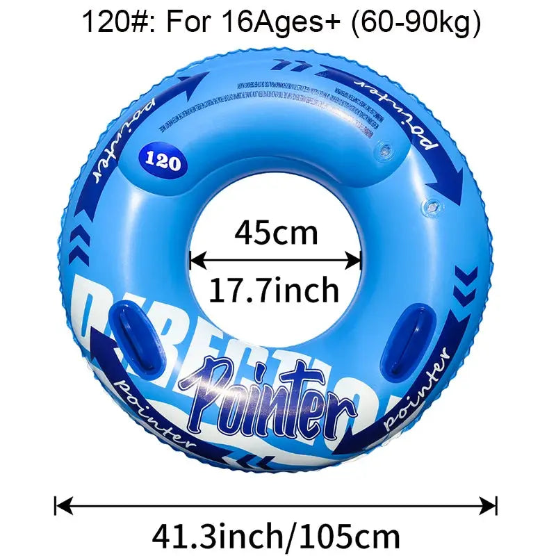 Double Balloon Inflatable Swimming Ring for Adults Beach Toys Pool Floaties Inner Tube Durable Comfort