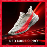 Li-Ning Red Hare 9 Pro racing shoes for men, gray with red accents, breathable