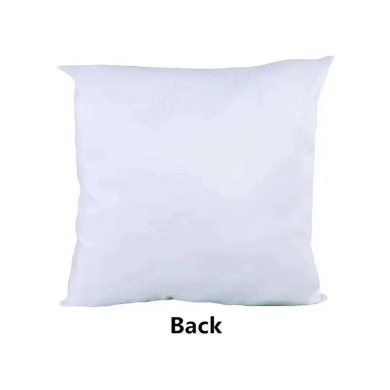 Vibrant Bohemian Style Pillow Cover - white back view; pillow insert not included
