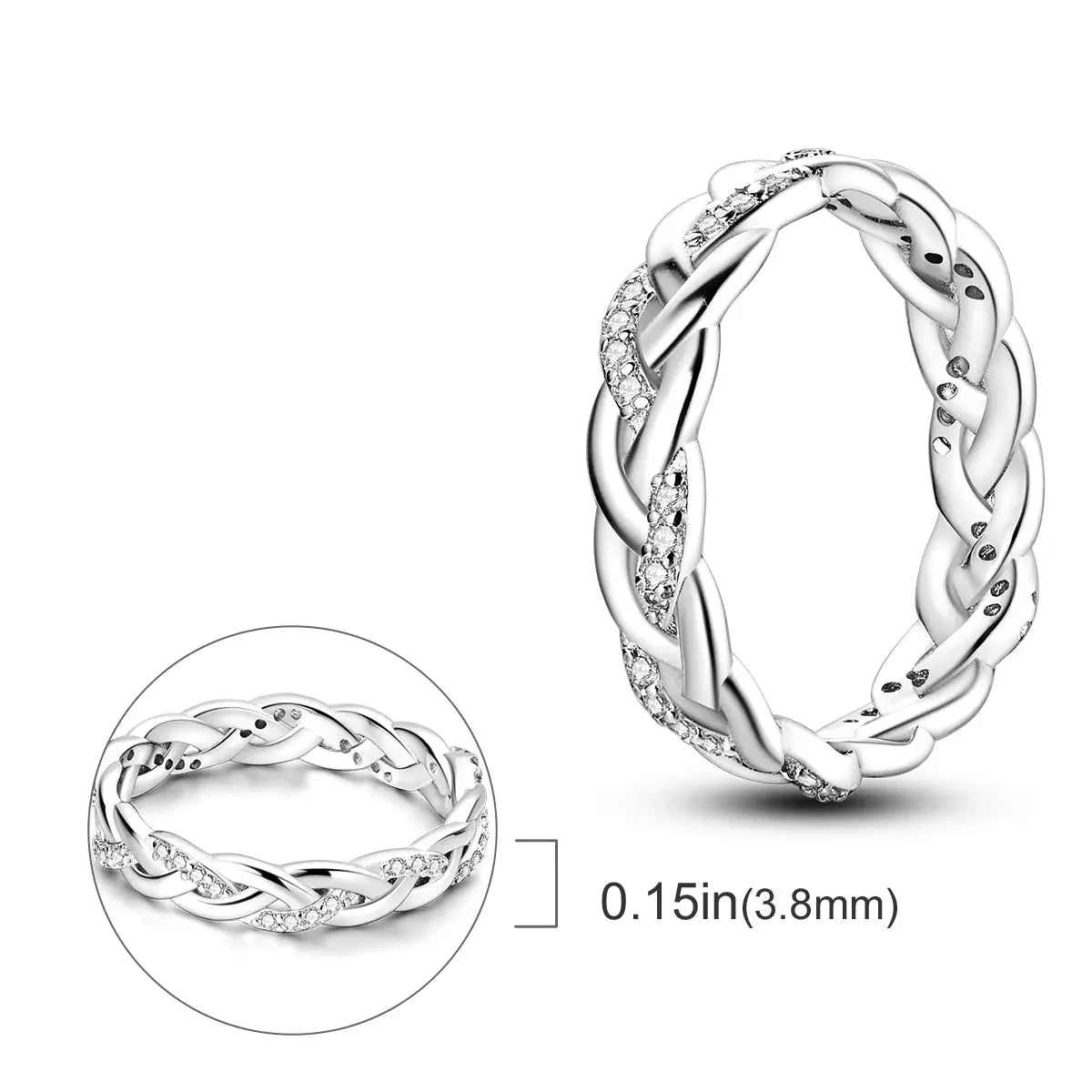925 Silver Infinite Love Firefly Ring Original Design Zircon Ring For Women High Quality Wedding Jewelry Gift