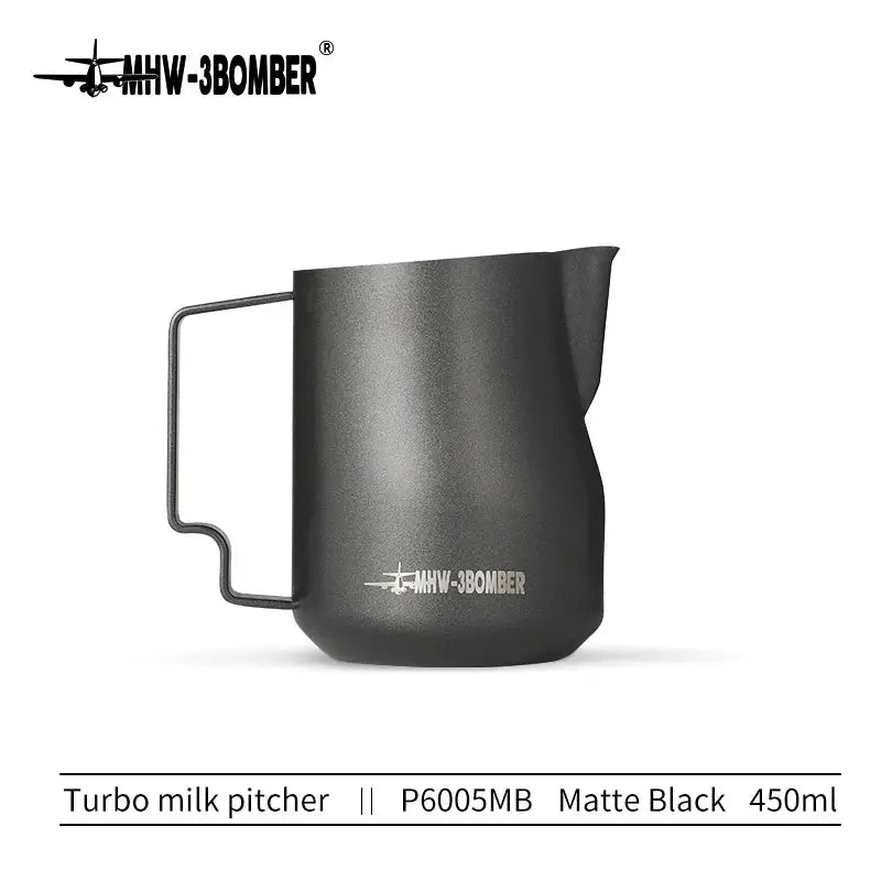 MHW3BOMBER Turbo Milk Frothing Pitcher 350ml 450ml Stainless Steel Professional Home Barista Kitchen Accessory