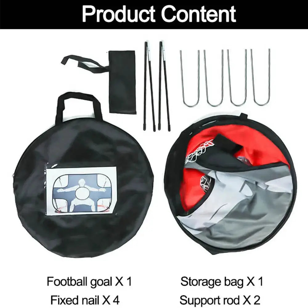 Foldable Nylon Soccer Goal For Kids And Adults Portable Pop Up Net For Backyard Playground Indoor Outdoor Training