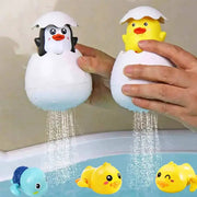 Baby Bathing Toy Cute Duck Penguin Egg Water Spray Sprinkler For Kids Shower Bath Time Toy Gift