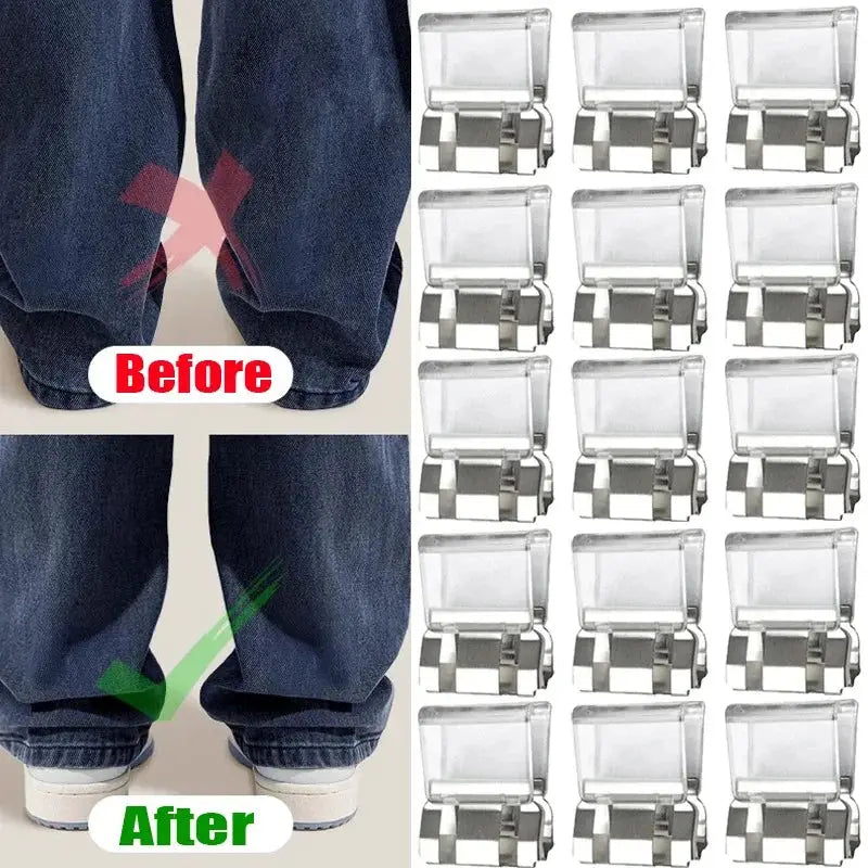 CraftEase Adjustable Invisible No Sew Concealment Buckle Trouser Clip Detachable Anti Slip DIY Clip
