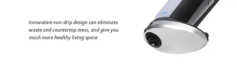 Soap dispenser by Simples Market, 400ml automatic touchless ABS device in silver and black.
